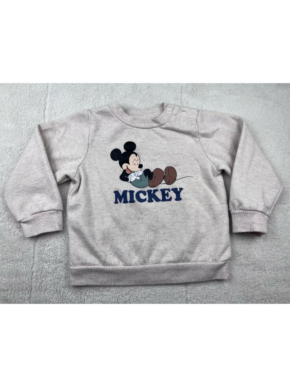 Disney Baby Mickey Mouse Gray Pullover Sweater Size 18 Months